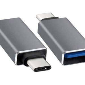 Adapter USB tip C - USB 3.0 M/F crni