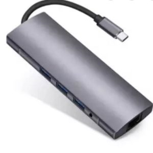 Adapter-konvertor TIP-C na HDMI + 4XUSB 3.0 + TIP C + SD/Micro + Audio+VGA + RJ45