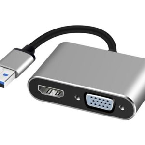 Adapter-konvertor USB 3.0 na HDMI+VGA